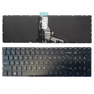 Keyboard HP backlight US for 250 G6 / 255 G6 / 256 G6 / 258 G6 / 15‑BS, replacement, MPN KB314140