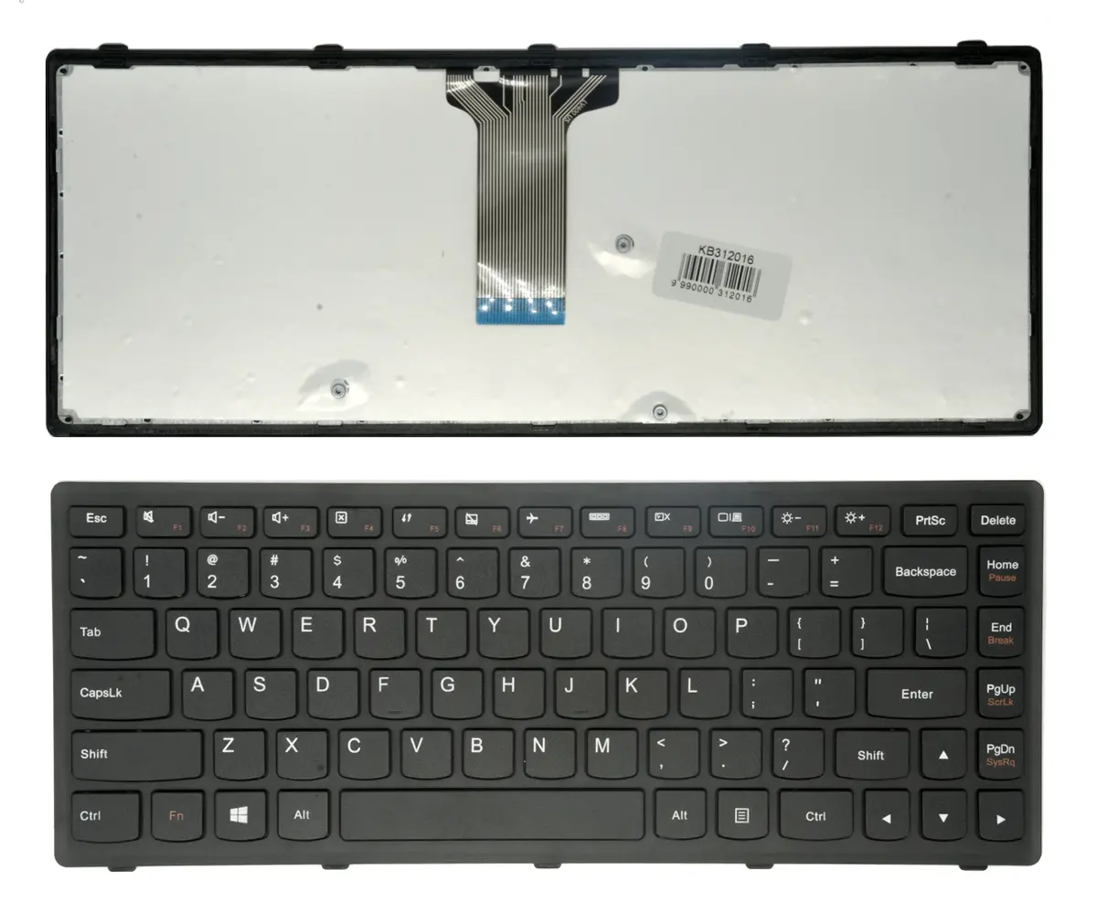 Klaviatūra Lenovo Z410/G400/G405 ar rāmi, modelis