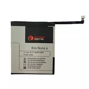 Battery pack extra digital for Xiaomi Redmi Note 4 — 4100 mAh Li‑ion, replacement (MPN SM220144)