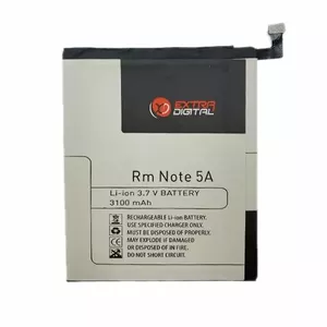 Replacement battery for Xiaomi Redmi Note 5A, 3000mAh Li‑ion, brand extra digital (MPN SM220212)