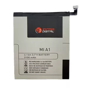 Battery extra digital SM220229 for Xiaomi Mi A1, 3080 mAh Lithium-ion