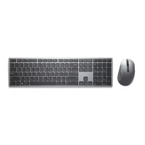 Keyboard Mouse DELL KM7321W Office RF Wireless + Bluetooth QWERTY US International Grey Titanium