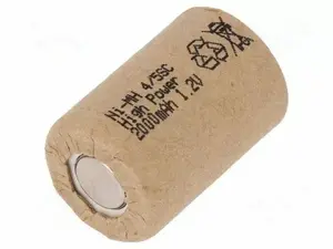 Uzlādējams Ni‑MH akumulators Re‑battery 4/5SC 1.2V 2000mAh Ø22×32,5mm