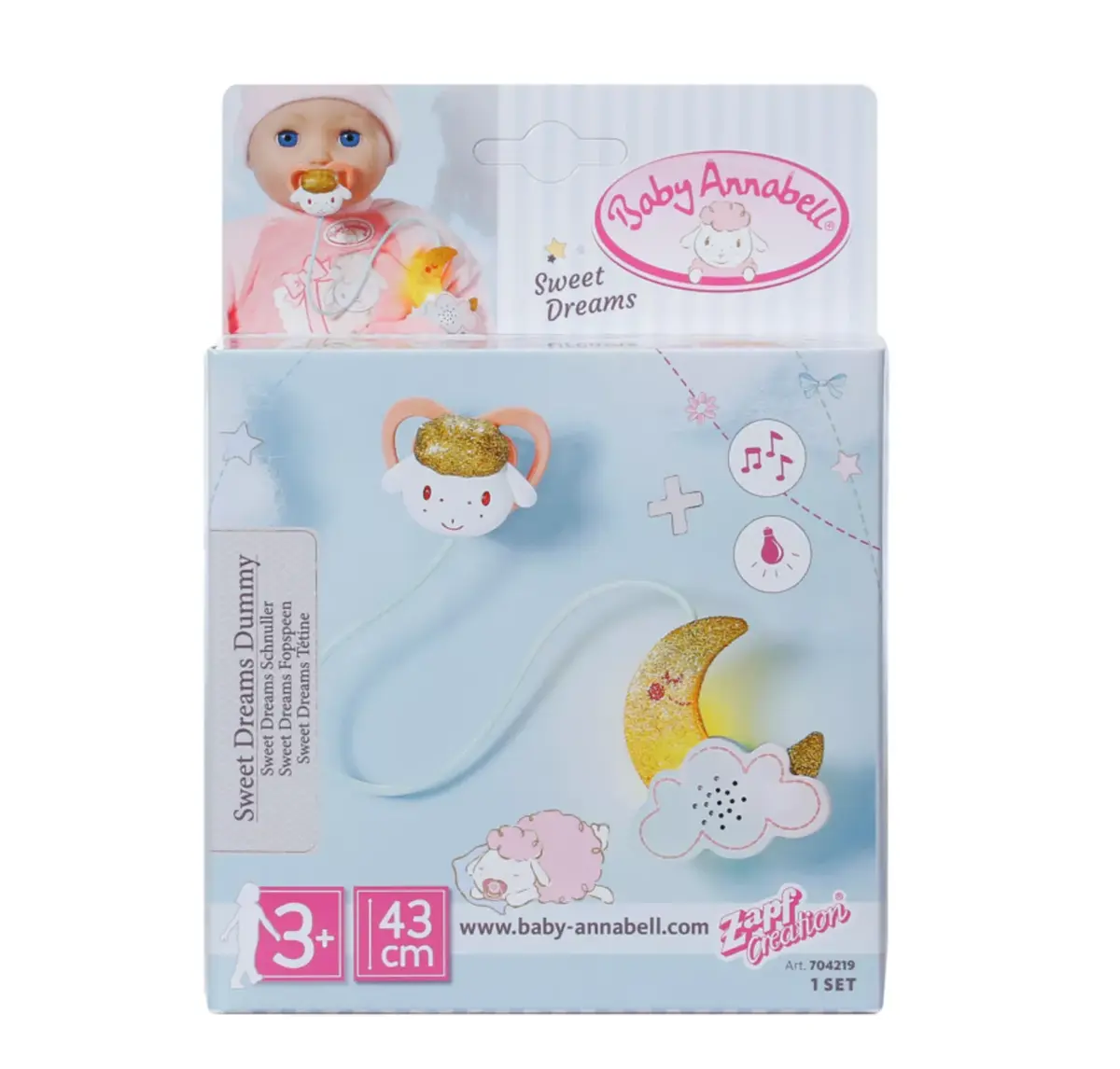 Пустышка для куклы Baby Annabell Sweet Dreams Dummy Photo 3