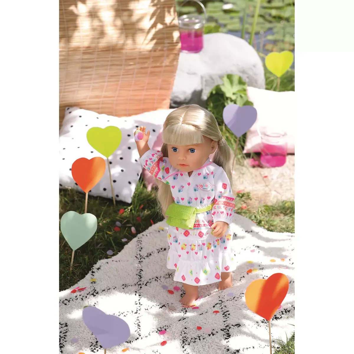 Lelles apģērbu komplekts ZAPF BABY born Trendy Boho Dress Photo 3