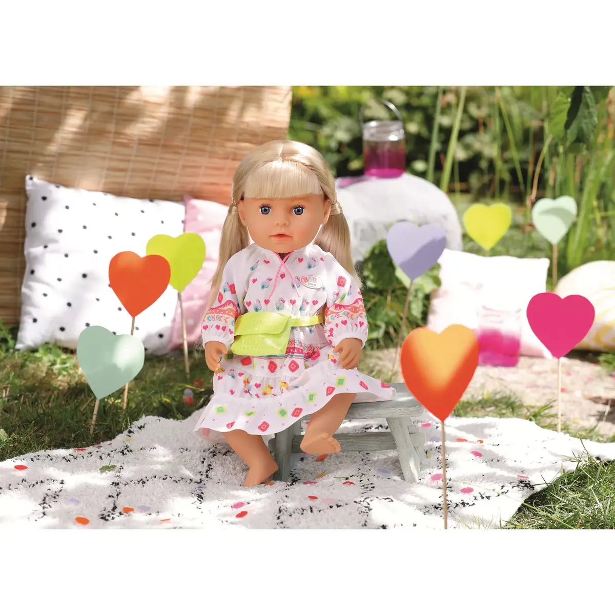 Lelles apģērbu komplekts ZAPF BABY born Trendy Boho Dress Photo 4