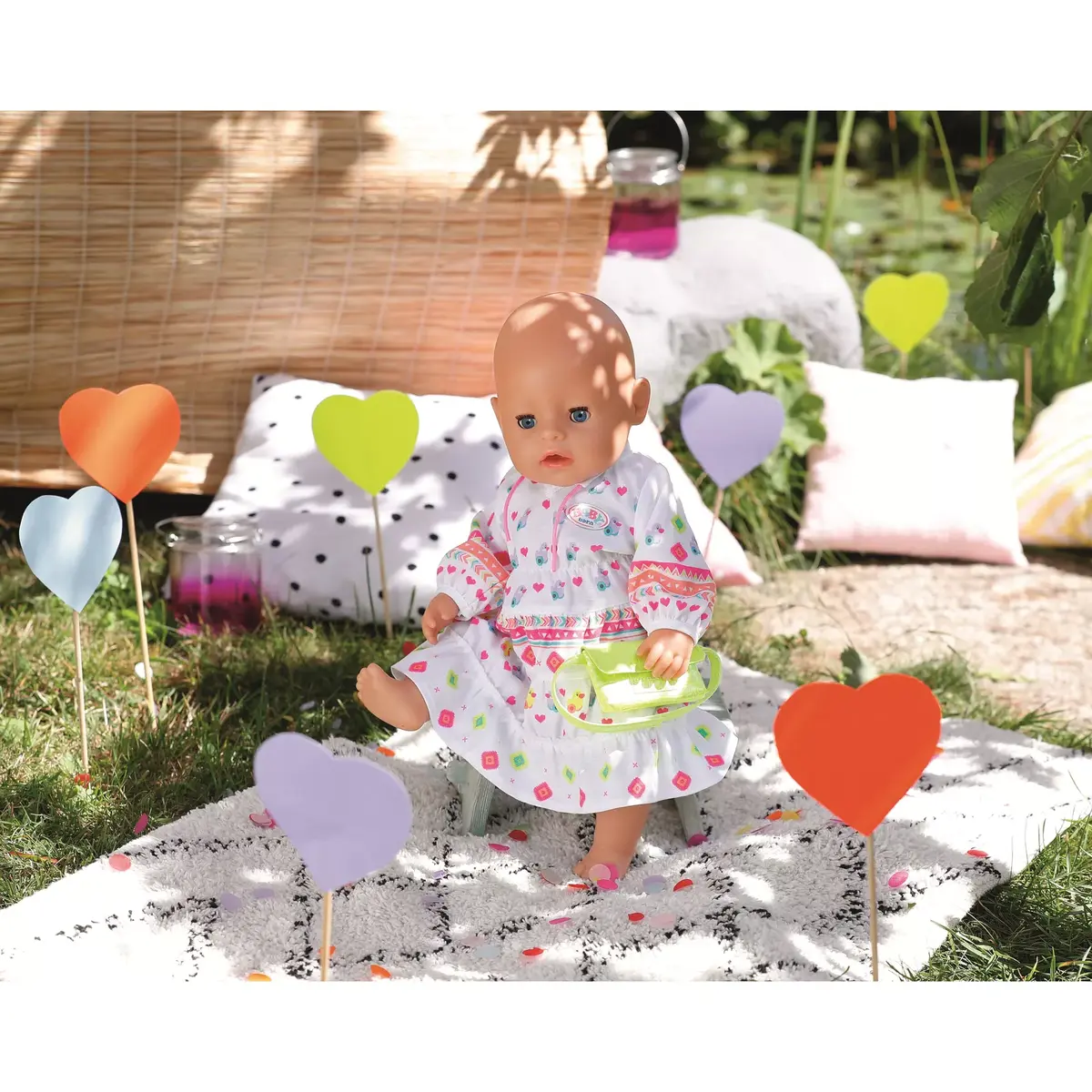Lelles apģērbu komplekts ZAPF BABY born Trendy Boho Dress Photo 5