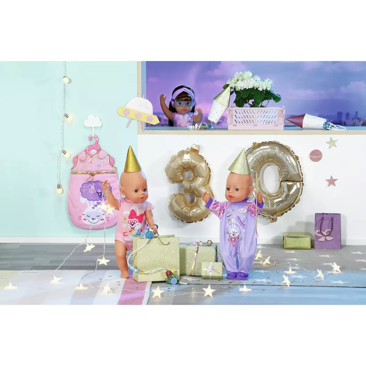 Leļļu apģērbu komplekts BABY born Deluxe Happy Birthday Outfit Photo 9