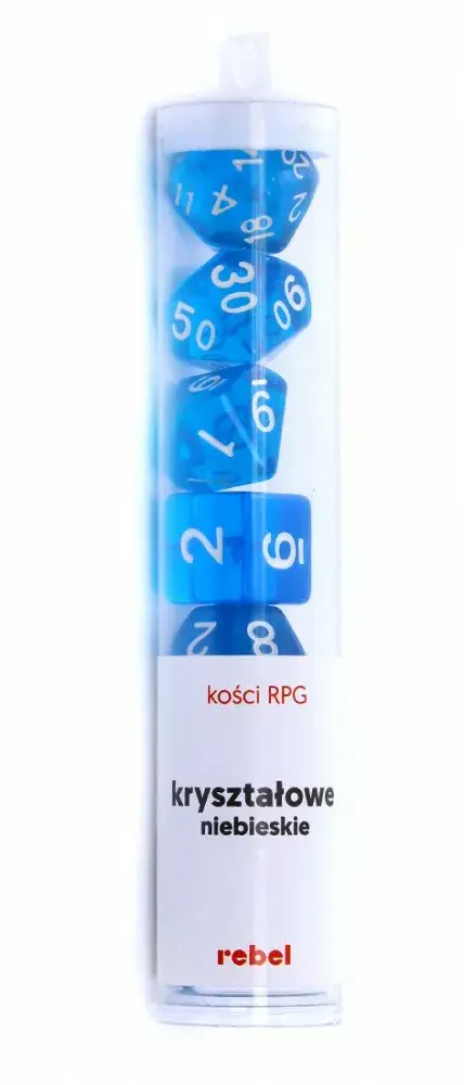 Rebel Crystal RPG kauliņu komplekts zils Photo 9