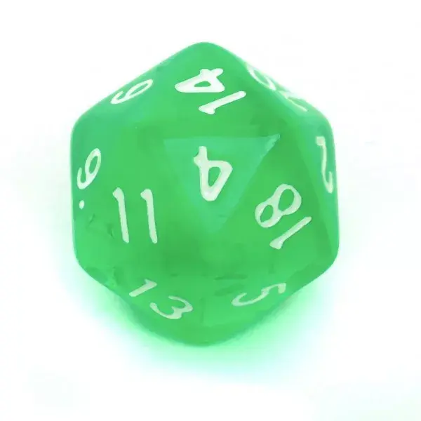 Rebel Crystal Light Green dice set Photo 5