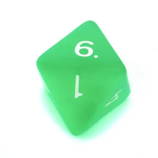 Rebel Crystal Light Green dice set Photo 6