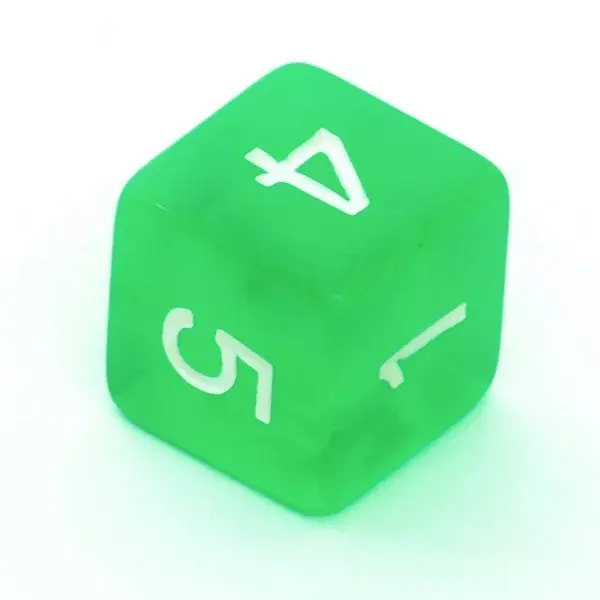 Rebel Crystal Light Green dice set Photo 8