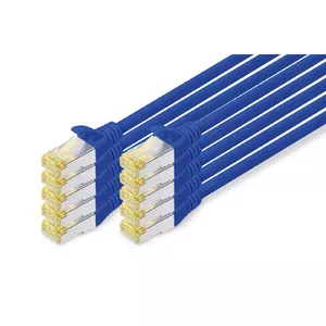 Сетевой кабель Digitus CAT 6A S/FTP RJ-45 1м Синий