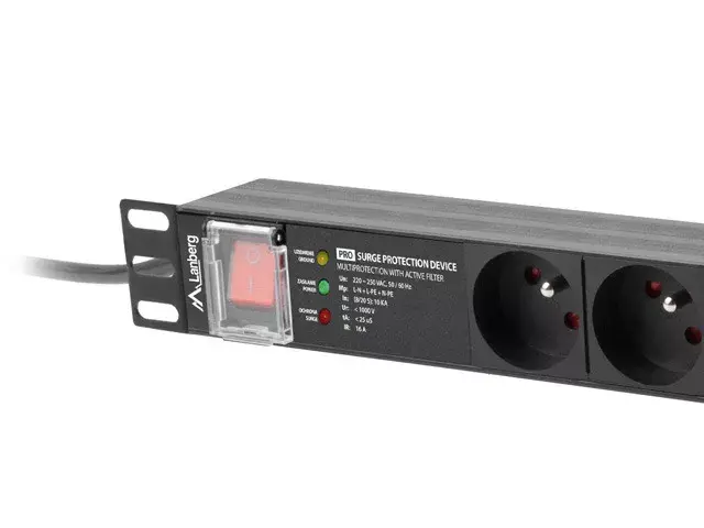 Устройство распределения питания PDU Lanberg PDU-PRO-07E-0200-BK Photo 4