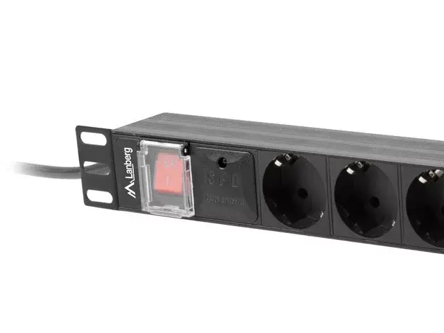 Устройство распределения питания PDU Lanberg PDU-08F-0200-BK Photo 3