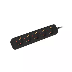 Удлинитель Lanberg PS0-05F-0300-BK 3м 5 розеток черный