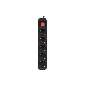 Удлинитель Lanberg PS1-05F-0150-BK 1.5 м 5 розеток Черный