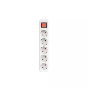 Удлинитель Lanberg PS1-05F-0300-W 3м 5 розеток белый