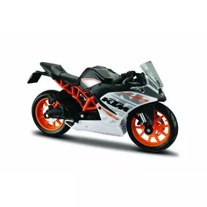 Die-cast Maisto motorcycle model KTM RC390 1:18 scale with display stand