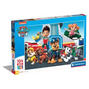 Пазл Clementoni Supercolor Paw Patrol, 104 элемента, ширина 620 мм, для детей 4–6 лет