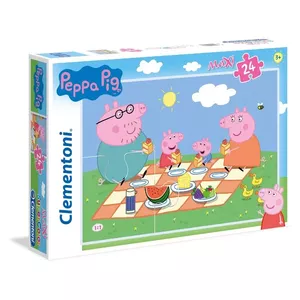 Пазл Clementoni Peppa Pig Supercolor 24 Maxi, 24 элемента, ширина 680 мм, 3–4 года