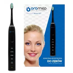 Oromed ORO-BRUSH BLACK elektriskā zobubirste Pieaugušo Sonic zobu suka Melns