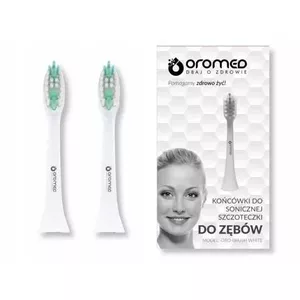 Oromed SONIC BASIC WHITE Electric Toothbrush 2 Brush Heads