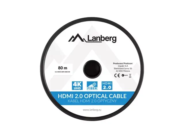 HDMI Cable Lanberg CA-HDMI-20FB-0800-BK Photo 4