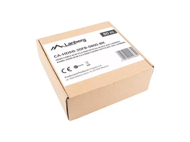 HDMI Cable Lanberg CA-HDMI-20FB-0800-BK Photo 5