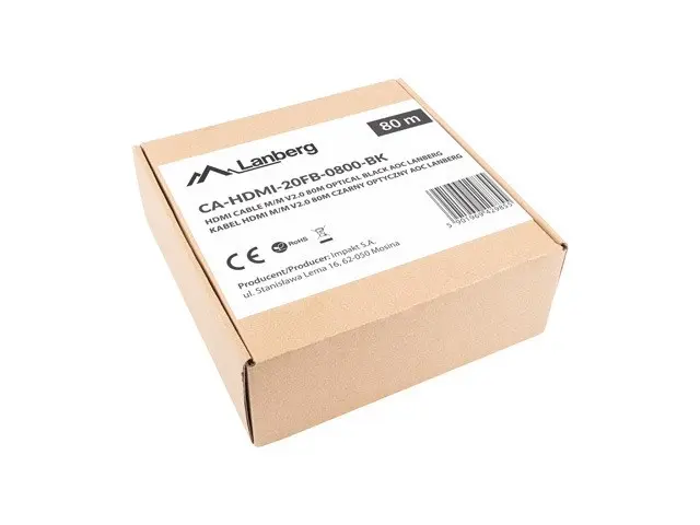 HDMI kabelis Lanberg CA-HDMI-20FB-0800-BK 80m Tips