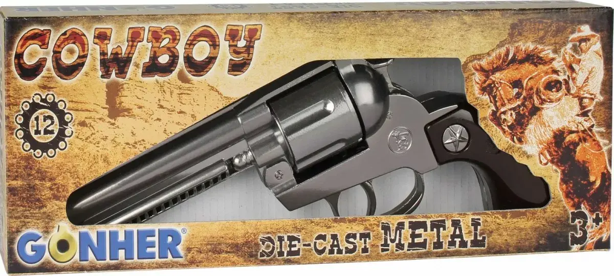 Toy metal cowboy revolver Pulio 155121/0 Photo 4