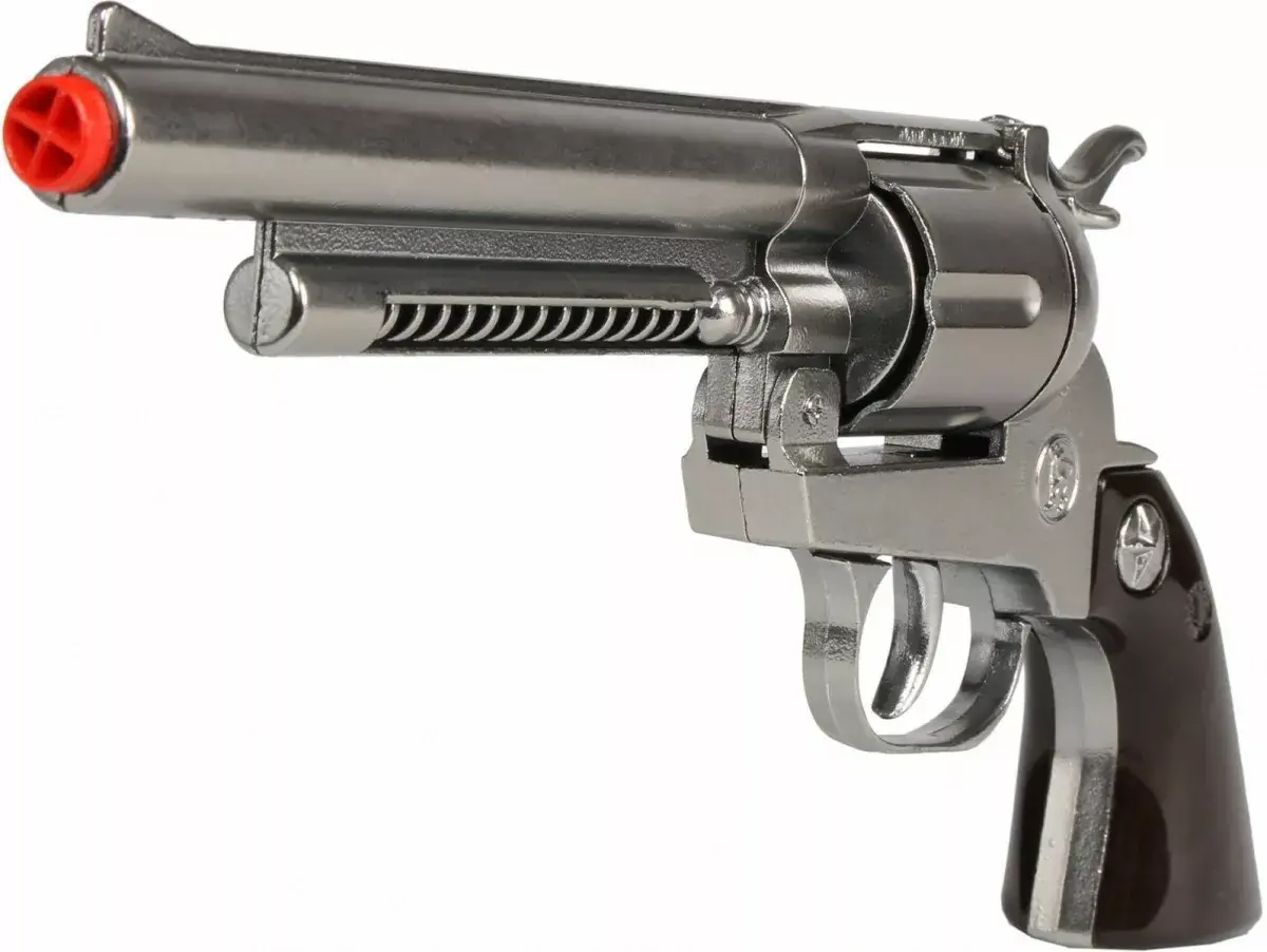 Toy metal cowboy revolver Pulio 155121/0 Photo 5
