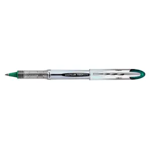 Clip-on retractable ballpoint pen MITSUBISHI Uni-Ball Vision Elite 0.8 mm, silver body, black ink