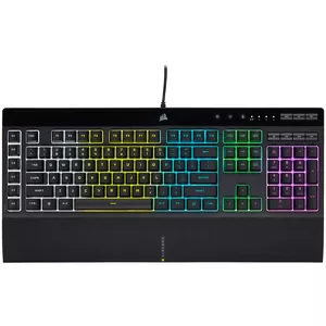 Keyboard Corsair K55 RGB PRO Gaming USB QWERTZ German Black