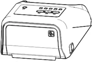 Zebra Cover Assembly Kit for ZD420T with Print Touch icon and Media Window, replacement part P1080383-204