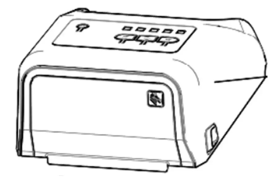 Zebra P1080383-204 vāka komplekts ZD420 etiķešu
