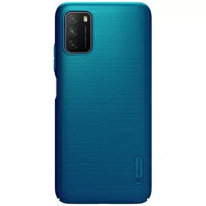 Protective frosted back cover Nillkin for Xiaomi Poco M3 — Peacock Blue