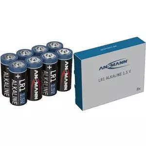 ANSMANN LR1 Alkalīna mangāna baterija 1.5 V — komplekts 8 gab.
