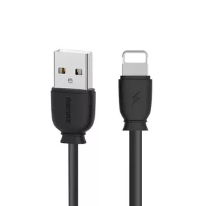 Remax RC-134i Universāls Apple Lightning 2.1A USB Datu un uzlādes Kabelis 1m Melns