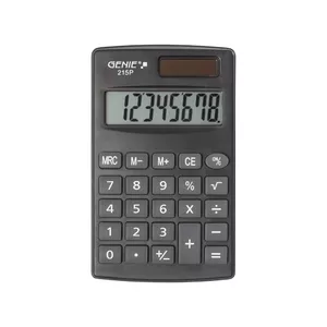 Genie 215 P kalkulators Kabata Pamata kalkulators Melns