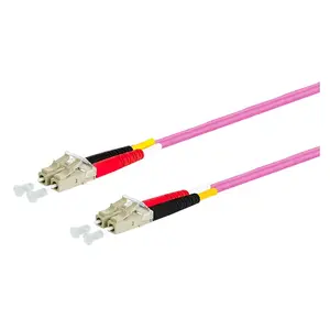 Fibre optic cable METZ CONNECT 151S1JOJO05E 0.5 m LC Violet