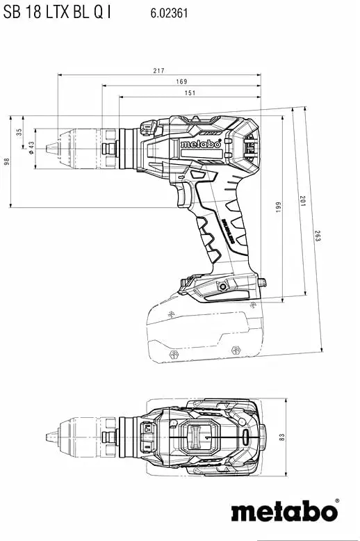 Ударный шуруповерт Metabo 602361840, Код: 602361840 Photo 3
