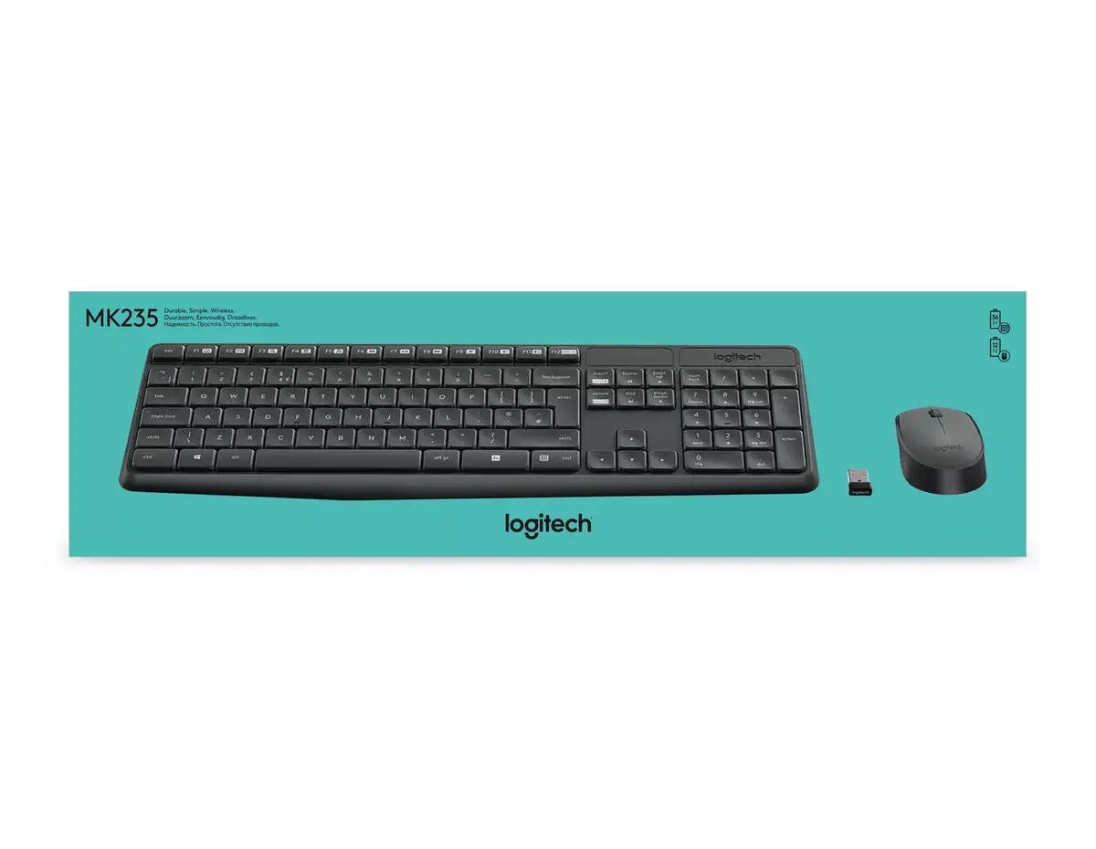 Беспроводной комплект клавиатура и мышь Logitech MK235 Photo 2