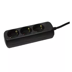 Удлинитель LogiLink LPS205B 1.4м 3 AC розетки Черный