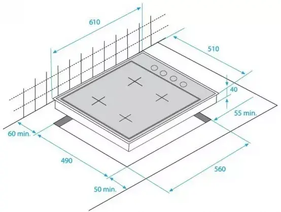 Встраиваемая газовая варочная панель Beko HIBG64120SB Photo 2