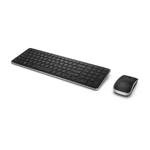 Dell KM714 Wireless Keyboard and Mouse Set, Full-size, QWERTZ German Layout, Black
