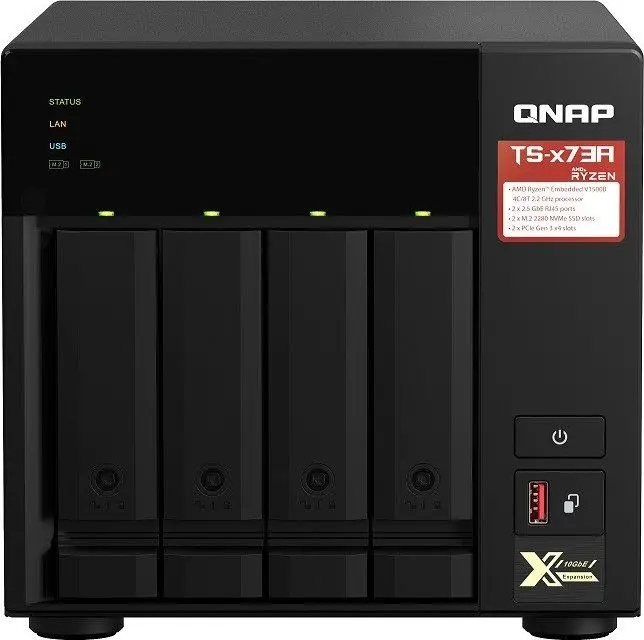 NAS QNAP TS-473A Tower Ryzen Embedded