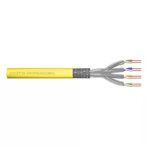 Digitus DK-1743-A-VH-10 tīkla kabelis Dzeltens 1000 m Cat7a S/FTP (S-STP)