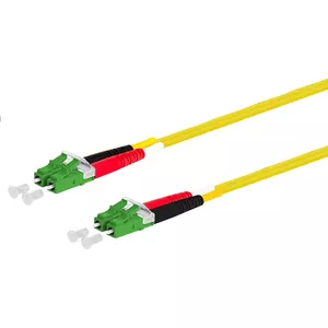Fibre optic cable METZ CONNECT 151P1JAJA20E 2 m LC Yellow