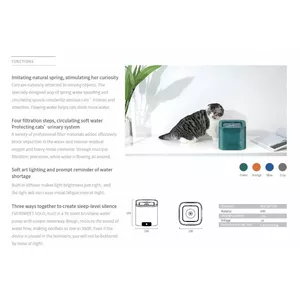 PETKIT Smart Pet dzeramā strūklaka Eversweet Solo ietilpība 1,8 L, materiāls ABS, filtrēšana, zaļa krāsa